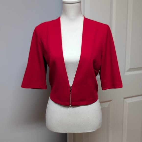 Perceptions New York Low V Red Jacket Size L - Picture 1 of 6